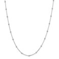 thumbnail image 1 of Chaîne Perlée en Argent Sterling 925 1,3 mm 18 Pouces, 1 of 5