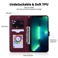 thumbnail image 4 of E13 Case For Motorola Moto E13 Case Leather Wallet Flip Cover For Moto E13 Phone Case For Motorola Moto E13 Capa Case Fundas Yellow-Strap for Moto E13, 4 of 6