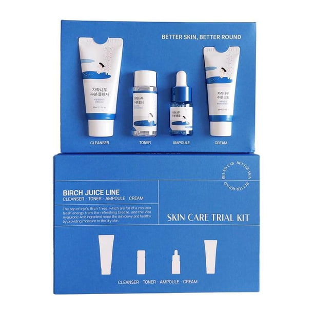 トライアルセット・サンプル Skincare Trial Kit & Deep Hold Cream Round Lab Birch Juice Trial Kit - Walmart.ca