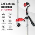 thumbnail image 3 of PowerSmart 2-Cycle 25.4cc 18lb Straight Shaft Gas String Trimmer Weed Wacker and Brush Cutter for Lawns and Grass, 3 of 10