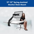 thumbnail image 3 of Onn 13 - 32 IN. (33 - 81,3 cm) Spring-Assisted Monitor Desk Mount, Black, 3 of 6