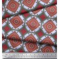 thumbnail image 3 of Soimoi Polyester Crepe Fabric Floral Mandala Fabric Prints by Yard 42 Inch Wide, 3 of 3