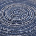thumbnail image 2 of 15 Inch Round Braided Woven Placemats Set of 4 Navy Blue Heat Resistant Non‑Slip Farmhouse Table Mats, 2 of 7