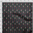 thumbnail image 3 of oneOone Polyester Lycra Fabric Arrow Ikat Printed Craft Fabric BTY 56 Inch Wide, 3 of 4