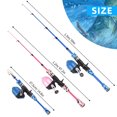 thumbnail image 2 of Spinning Rod,Kids Pole Rod And Reel With Lures Lines Combo Kit With And Reel Combo Pole Kit Rod 59''/47.2'' Pole Portable Qisuo Mewmewcat Pole Portable With Combo 59''/47.2'' Pole, 2 of 6