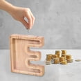 thumbnail image 5 of WRKEKC Clearance Personalized Wooden Name Money Box Wooden Deposit Box Twenty Six English Letters, 5 of 5