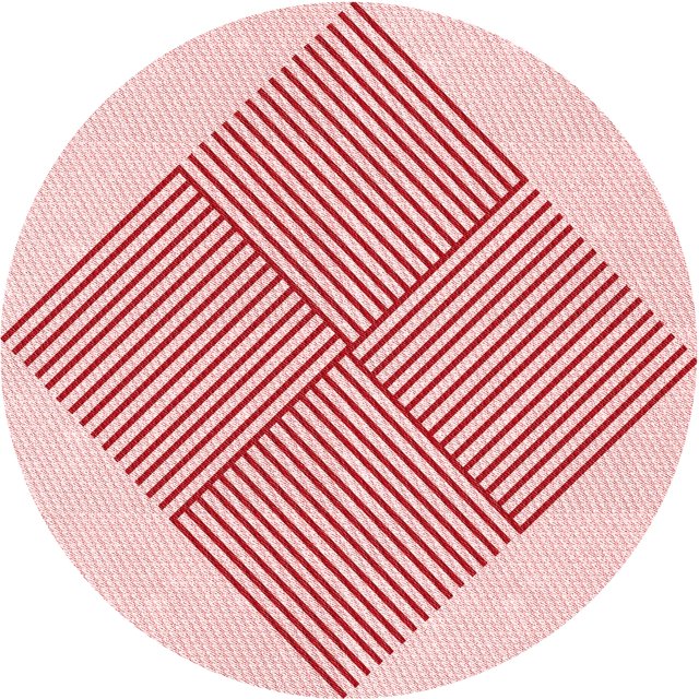 Ahgly Company Tapis d'Intérieur Lavables en Machine, Ronds de Transition, Rose Clair, Ronds de 3'