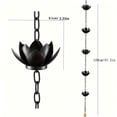 thumbnail image 3 of Dvkptbk Rain Chain Rain Chain for Gutters Copper Rain Chain Outdoor Hummingbird Rain Chain 2.4 Meter Decorative Rain Chain Rain Chain, 3 of 8