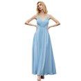 thumbnail image 1 of ANGEL FASHIONS Women Spaghetti strap V Neck A-line Prom Dress Small, 1 of 7