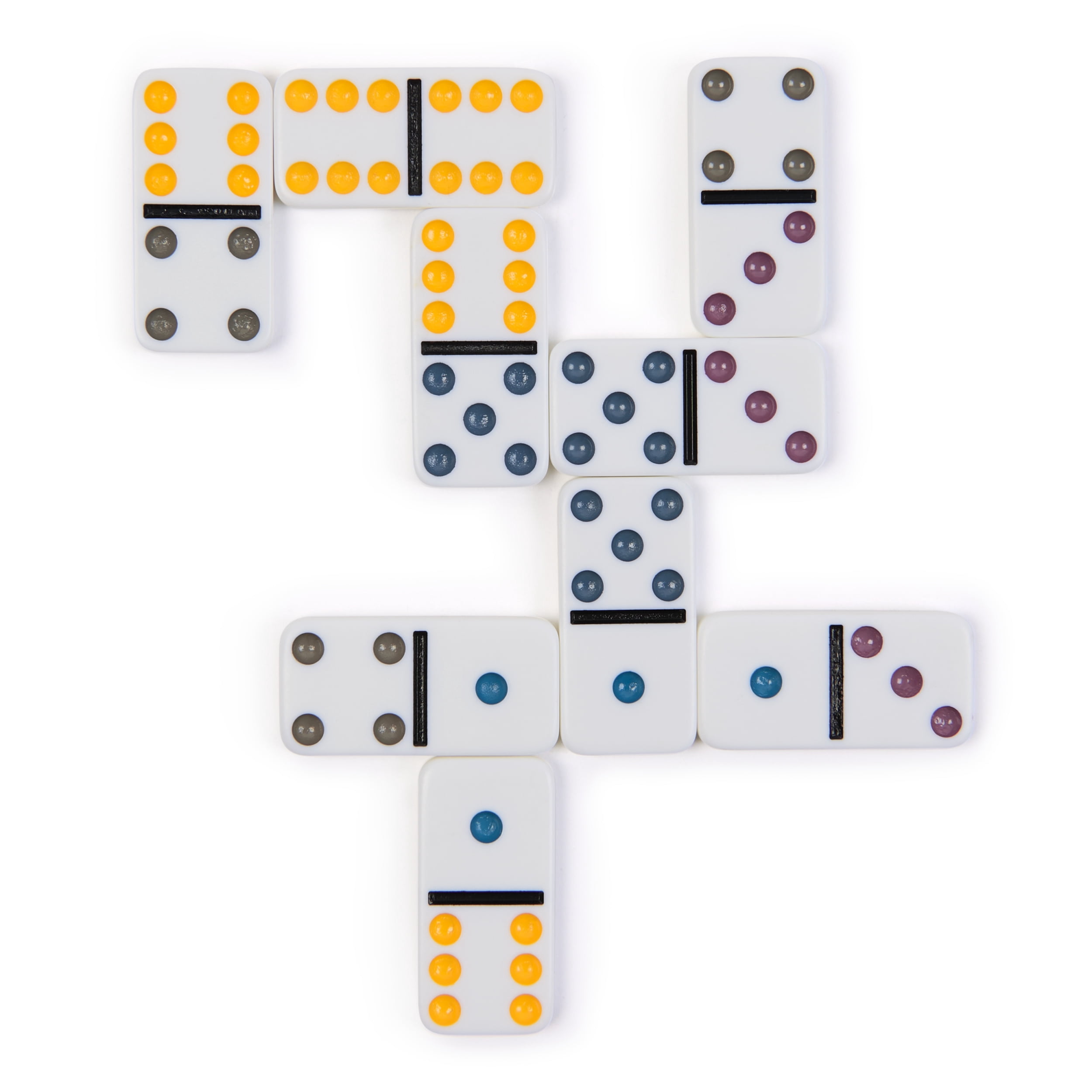 Spin Master Games, Cardinal Classics, Coffret de dominos double six dans une boîte de rangement en métal, pour les familles et les enfants à partir de 8 ans