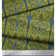 thumbnail image 3 of Soimoi Polyester Crepe Fabric Dot & Artistic Butterfly Print Sewing Fabric Yard 42 Inch Wide, 3 of 3
