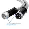 thumbnail image 4 of FONDOTIN Telescopic Garden Hose Silver 1Pack with Nozzle Spray Feature for Yard Work, 4 of 5