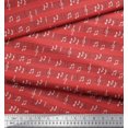 thumbnail image 3 of Soimoi Orange Japan Crepe Satin Fabric Notes Musical Instrument Printed Fabric 1 Yard 42 Inch Wide, 3 of 5