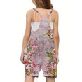 thumbnail image 4 of LSLJS Girls Summer Sleeveless Casual Romper Spaghetti Strap Shorts Jumpsuit With Pockets, Girls' Jumpsuits & Rompers Summer Clothes, 4 of 5