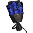 thumbnail image 1 of Romantic Rose Blossom Gift Box - Timeless Floral Surprise For Loved Ones, Champagne,Blue, 1 of 7