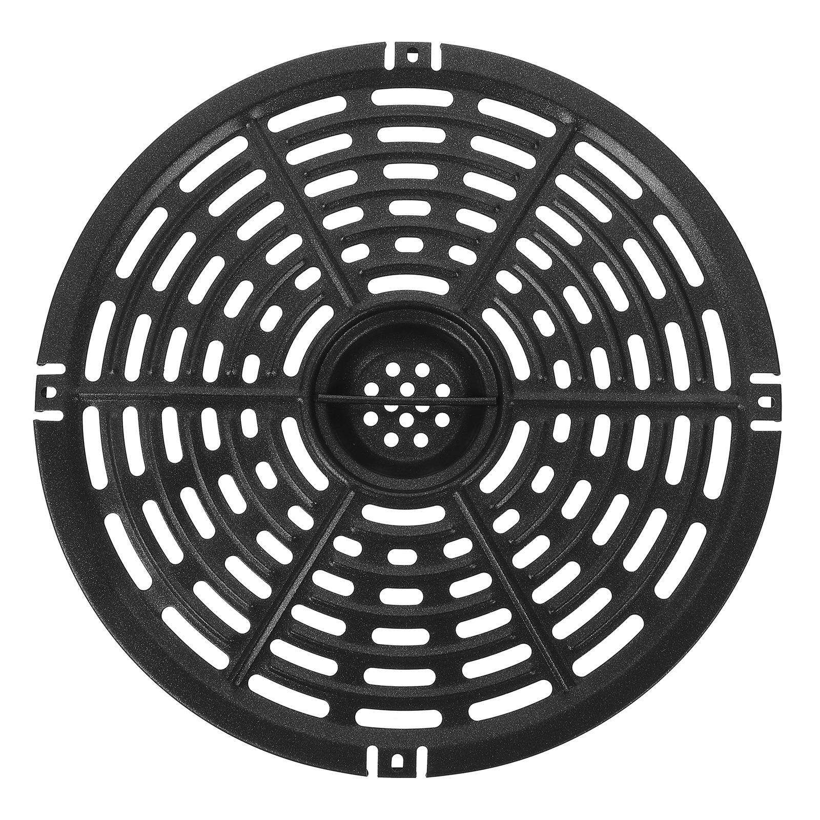 HORIALENCE Universal Air Fryer Pan Black Iron for Daily Use 1Set
