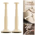 thumbnail image 2 of QIDESHIP Two Clothes Racks on the Wall, Plastic Household Hooks, Two Clothes Racks on the Wall, Hanger Organizer Rack Extendable Clothes Hanger Stacker Saving Laundry Storage Holders, 2 of 9