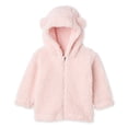 thumbnail image 1 of George Baby Girls' Plush Full Zip Hoodie, 1 of 2