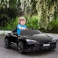 thumbnail image 2 of Aosom 12V 3.1 MPH Kids Ride on Car w/ Remote Control, Suspension, Black, 2 of 10