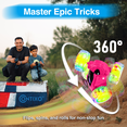 thumbnail image 3 of Contixo Remote Control Car, Stunt Racer, 360° Flip & Rotate, LED Lights, Wristband Controller, All-Terrain RC Cars for Kids, Pink, 3 of 6