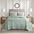thumbnail image 1 of 510 Design Oakley 3 Piece Reversible Bedspread Set Seafoam Full/Queen, 1 of 4