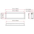 thumbnail image 5 of Dynasty Fireplaces Cascade BTX64 64.50 Inch Electric Wall Fireplace Decor, 5 of 5