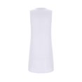 thumbnail image 4 of Birdeem Womens Summer Fashion Solid Square-Neck Sleeveless Pullover Dress, 4 of 12