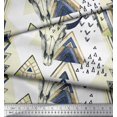 thumbnail image 3 of Soimoi Cotton Poplin Fabric Triangle & Animal Face Decor Fabric Printed Yard 42 Inch Wide, 3 of 3