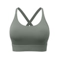 thumbnail image 1 of Plebaso Womens Sports Bras Padded Seamless Yoga Bras Stretch Full Coverage Everyday Workout Running Bras, 1 of 5