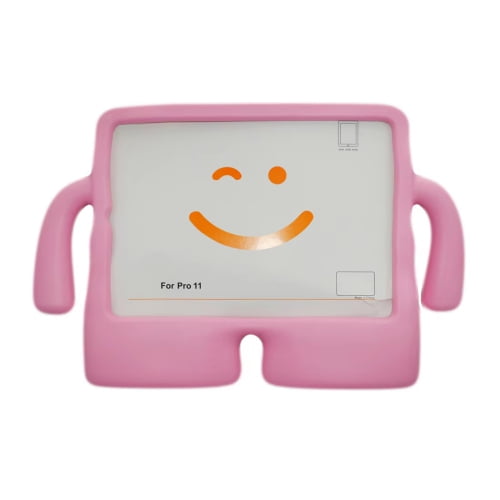 iPad 9.7 inch Case iPad 6th/5th Generation Cases,Case for iPad 9.7 Pro & iPad Air 2 Full-Body Silicone+PC Protection Rotating Stand Shockproof Case for Kids Tablet Cover - Pink
