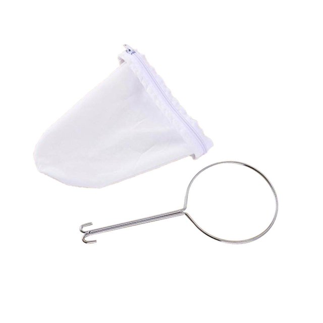 Stainless Steel Handle Ring Coffee Tea Cloth Stainless Steel, Cloth Size Strainer Filter Sock Bag M