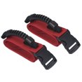 thumbnail image 1 of Unique Bargains Carrying Strap with Handle, 2 Pack Adjustable Nylon Belt for Moving Boxes Grocery Luggage, Red, 1 of 5