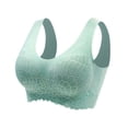 thumbnail image 3 of UPPADA Deal of the Day Prime Today Full Coverage Plus Size Bra Convenient Front Button Bras Cool Liftup Bra Super Gather Wireless Push-Up Bra Lifting Bras Breathable Underwear Bra, 3 of 4