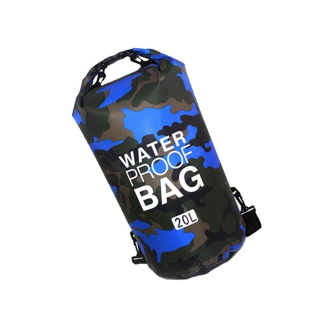 Bag Surfing Waterproof Sack Leakproof Outdoor Lightweight Foldable Roll Rafting Boating Floating Blue 20L