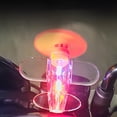 thumbnail image 2 of Red Transparent Luminous Motorcycle Helmet Ornament Rotatable Small Airplane Decoration Light Up Bike Accessories For Motorcycle Bicycle Helmets Wind Resistant Propeller Fun Riding Gear, 2 of 6