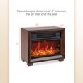 thumbnail image 3 of Costway 13" Electric Fireplace Heater with Realistic Flame Effect Overheat Protection, 3 of 9