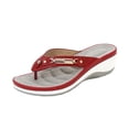 thumbnail image 1 of Sandales Décontractées de Mode pour Femmes, Sandales de Plage d'Extérieur, Pantoufles Compensées de Plage, 1 of 9