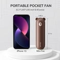 thumbnail image 5 of JISULIFE Handheld Fan with 4800 mAh Powerbank, Pocket Personal Fan, Enhanced Airflow, Rechargeable Quiet Mini Fan, 5 of 5