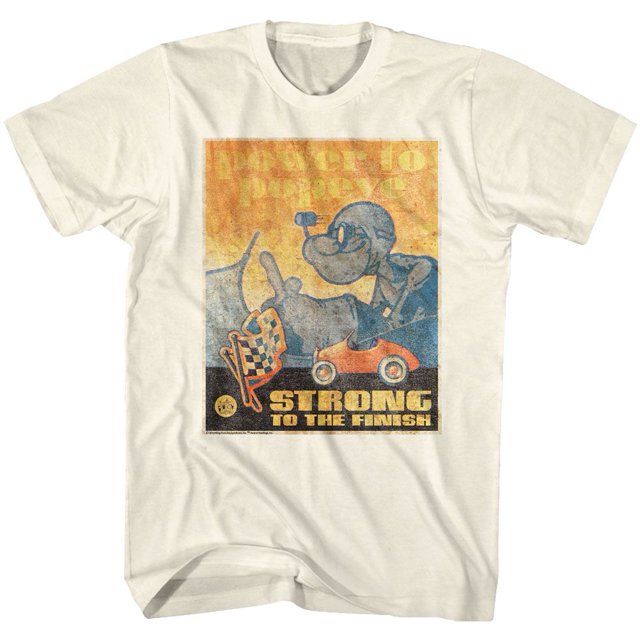 Popeye Comics Power To Popeye Adult Short Sleeve T Shirt