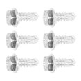 thumbnail image 4 of Vis de Forage, Fixations Vis Auto-Perçantes Acier au Carbone Haute Résistance Zinc Blanc pour Bois pour Tête de Rondelle Hexagonale en Métal, Tête de Rondelle Ronde, 4 of 8
