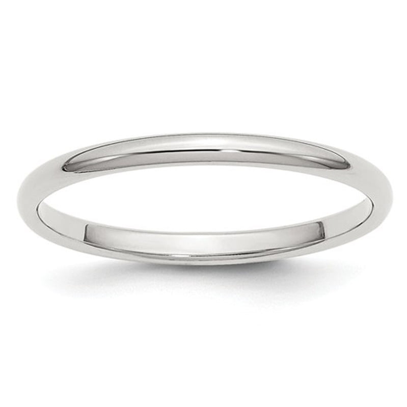 Bague Alliance pour Femme 2 mm en Argent Sterling