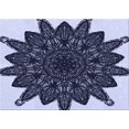 thumbnail image 1 of Ahgly Company Machine Washable Indoor Rectangle Transitional Night Blue Area Rugs, 2' x 3', 1 of 7