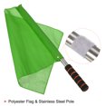 thumbnail image 3 of Unique Bargains Football Linesman Referee Flag Stainless Steel Pole Sponge Grip, Green 4 Pack, 3 of 5