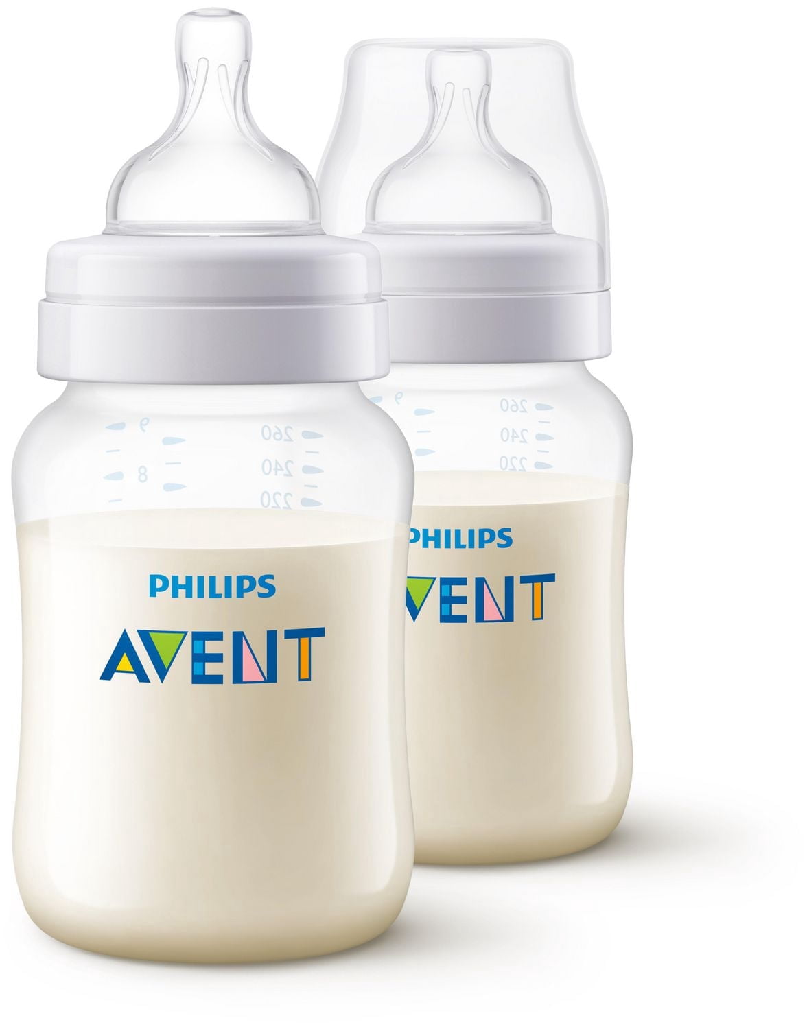 Philips Avent Anti-colic Baby Bottle, 2x9oz Bottles, SCY103/02