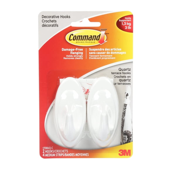 Command™ Decorative Terrace Hook 17086Q-C, Medium