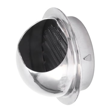 Capot de Ventilation en Acier Inoxydable, Facile à Installer, Rond, Écran en Maille Intégrée, Couverture de Ventilation en Acier Inoxydable pour Séchoirs Électriques, Ventilateurs de Cuisine 6 Pouces