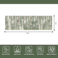 thumbnail image 2 of Washable 3x10 Kitchen Runner Rug - Indoor Modern Abstract Hallway Carpet with Non Slip Backing Soft Low Pile Rugs for Bedroom Entryway Indoor Home Decor Floor Mat for Bathroom Laundry 3x10 Green, 2 of 8