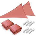 thumbnail image 1 of Yescom 2 Pack 20 Ft 97% UV Block Triangle Sun Shade Sail Canopy Outdoor Patio Backyard, 1 of 11