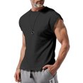 thumbnail image 2 of Timegard Mens Tank Top Cap Sleeve Crewneck Solid Color Shirts Summer Casual Lightweight Basic Tee, 2 of 7