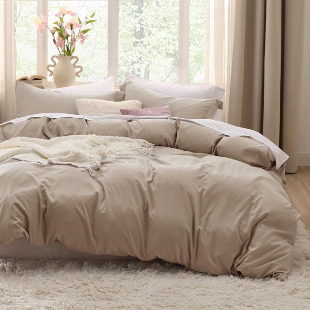 Bedsure Hazel Duvet Cover King Size - Soft Prewashed King Duvet Cover Set, 3 Pieces, 1 Duvet Cover 104x90 Inches with Zipper Closure and 2 Pillow Shams, Comforter Not Included